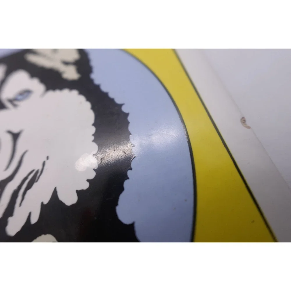 SOUVENIR ALASKA HUSKY DOG DECORATIVE CERAMIC WALL PLAQUE‎ HOT PLATE TRIVET